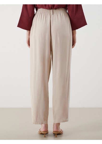 Yeni Sezon Havuç Kesim Keten Karışımlı Kadın Pantolon fırsatları