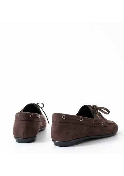 Juno Kadın Süet Bağcıklı Mokasen Ayakkabı Casual Babet fiyatları