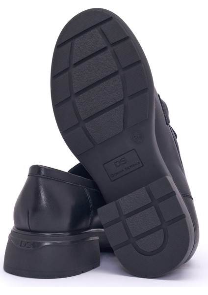 Kadın Oxford ( Klasik) 9P5882MN Donna Serena 5882MN Pelle Ner Acc Gold indirimleri