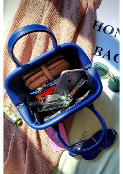 Burslu Kadın Çanta,küçük Boy Kadın El Kol ve Omuz Çantası Lacivert fiyatları