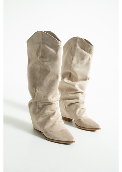 Lisa Kadın Süet Körüklü Kovboy Çizme fiyatları