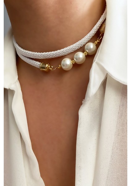 Inci Detay Çift Sıralı Kolye fırsatları