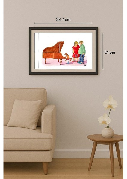 Makhmudjon Eshonkulov 29X21CM Orijinal Karikatür Tablo fiyatları