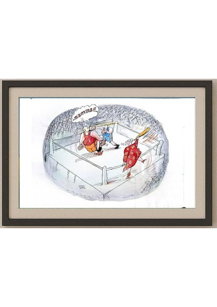 Pyotr Kulinich 29X21CM Orijinal Karikatür Tablo