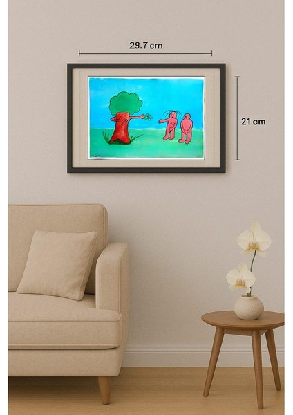 Marjan Rezaie 29X21CM Orijinal Karikatür Tablo fiyatları