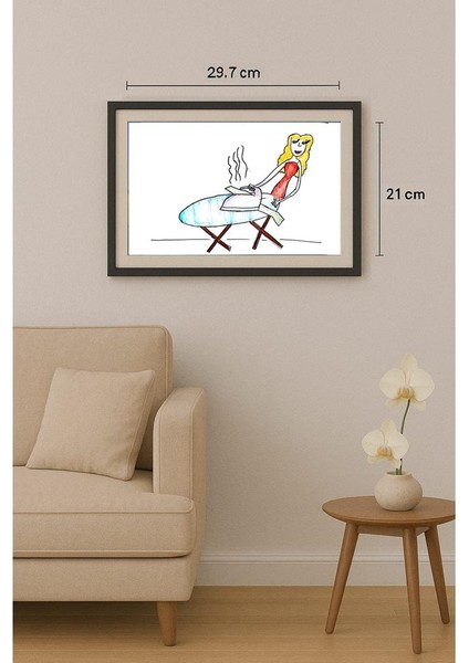 Tarasova Ksenia 29X21CM Orijinal Karikatür Tablo fiyatları