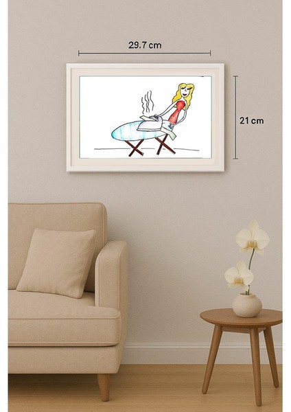 Tarasova Ksenia 29X21CM Orijinal Karikatür Tablo indirimleri