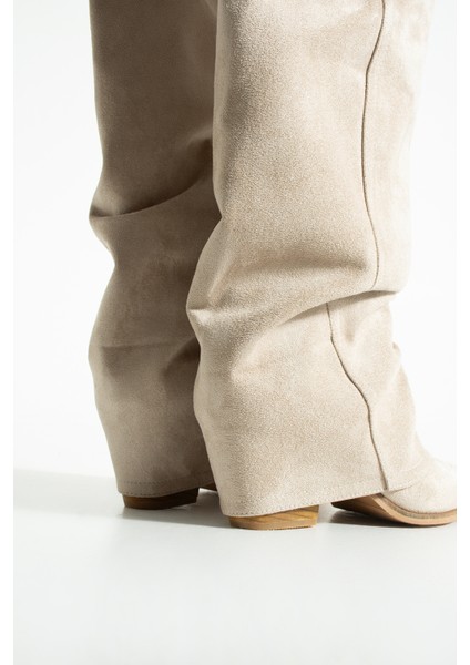 Lisa Kadın Süet Körüklü Kovboy Çizme fırsatları