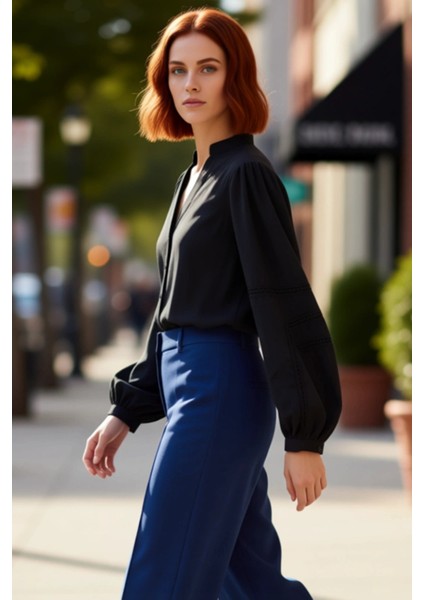 Kadın Rahat Kesim Pamuklu Uzun Kollu Hakim Yaka Şık Günlük Gömlek Fonksiyonel Dayanıklı Spor indirimleri