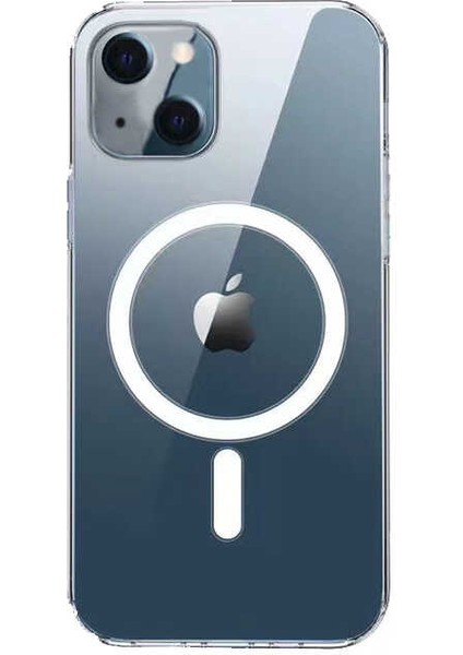 iPhone 14 Plus Uyumlu Spıa Tacsafe Wireless Kapak-Renksiz modelleri