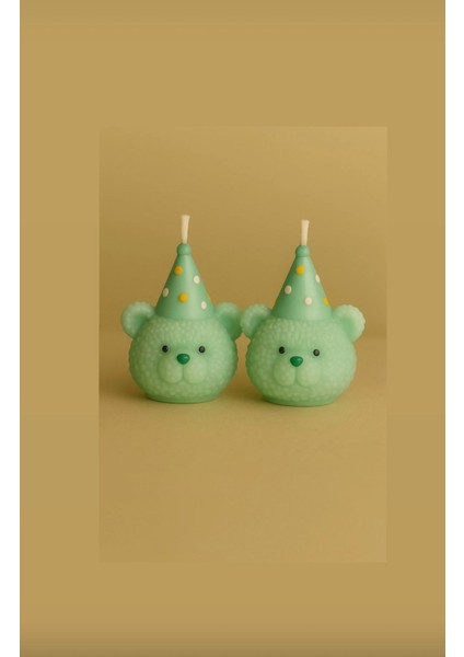 Doğumgünü,babyshower Pasta Süsleme Mumu 2'li Set