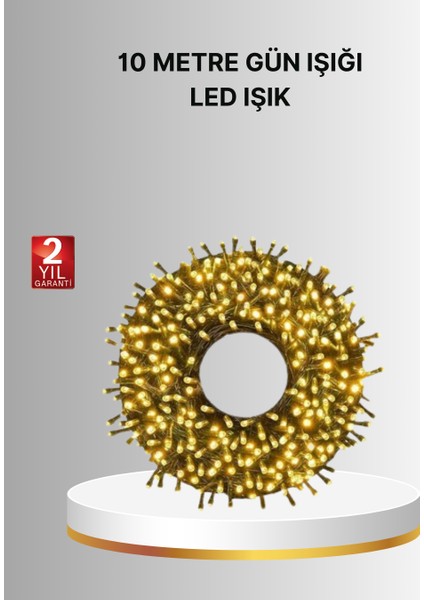 Uzun Ömürlü LED Teknolojili 10 Metre Şık Işıklı Süsleme Seti - F488K004-U29488
