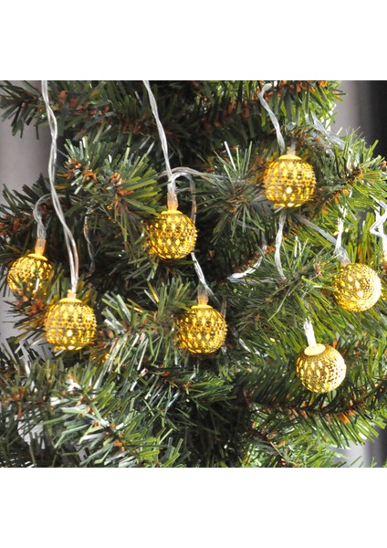 Yılbaşı Pilli LED Işık Top Figürlü LED Işık 3metre Gün Işığı fiyatları