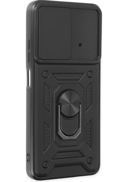 Xiaomi Poco X4 Pro 5g Kılıf Pars Lens Yüzüklü Silikon - Siyah (K95) fiyatları