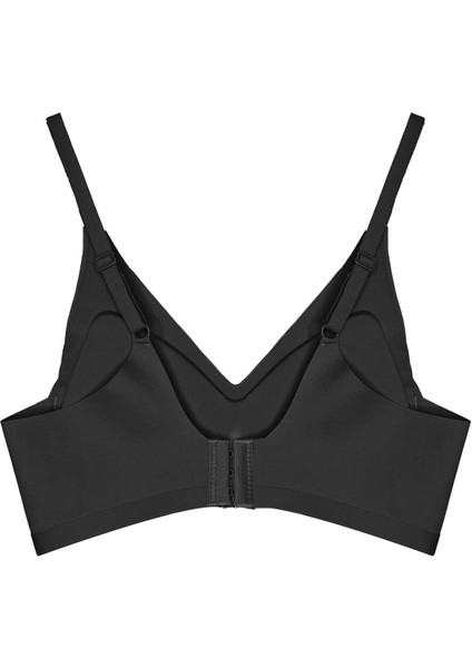 Siyah Lazer Kesim Dikişsiz Sütyen Çıkarılabilir Pedli Hayalet Sütyen Agraflı Ayarlanabilir Askılı fiyatları