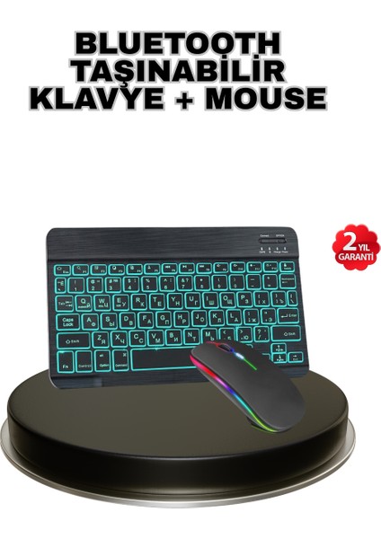 Mtxdpn Aydınlatmalı Türkçe Q Rgb Klavye Sessiz ve Dalı Tuş Takımı