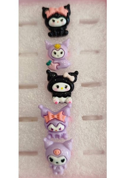 5 Parça Kuromi Karakterleri Yüzük Seti