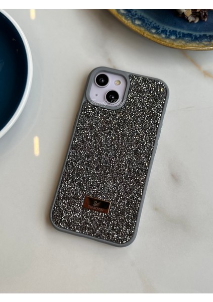 iPhone (14 Plus) Uyumlu Lüks Taşlı Kılıf
