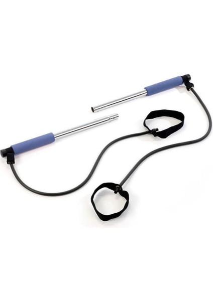 Portable Studio Pilates Jimnastik Egzersiz Çubuğu Siyah Kondisyon Barı Aleti Direnç Lastiği fırsatları