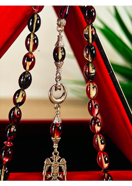 Ateş Kehribar Tesbih Sistem Püsgüllü Orjinal Ürün modelleri