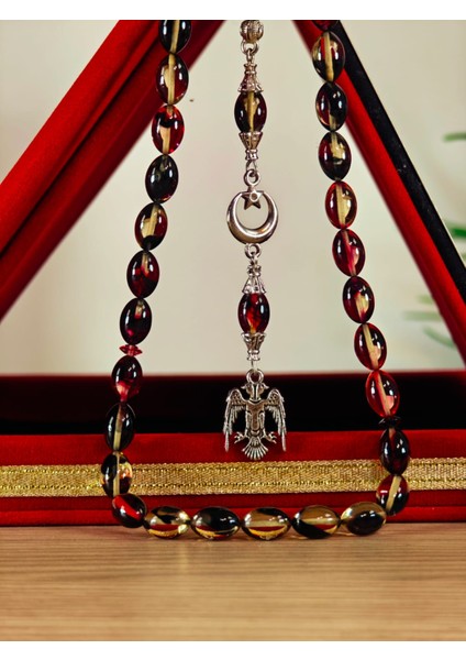 Ateş Kehribar Tesbih Sistem Püsgüllü Orjinal Ürün indirimleri