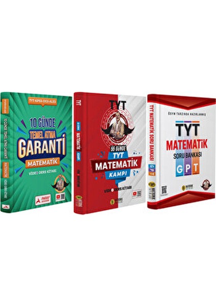 3lügaranti-Bıyıklı Matematik 55 Günde Tyt Matematik-10 Günde Temel Atma Garanti-Gpt Mat Soru B