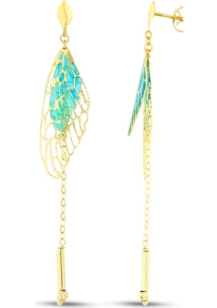 Tasarım Altın Küpe - 14K