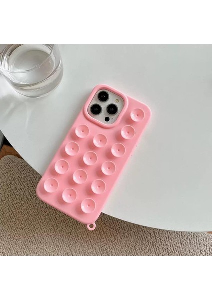 iPhone 14 Pro Max/15 Pro Max Uyumlu Vantuzlu Tech Silikon Kılıf