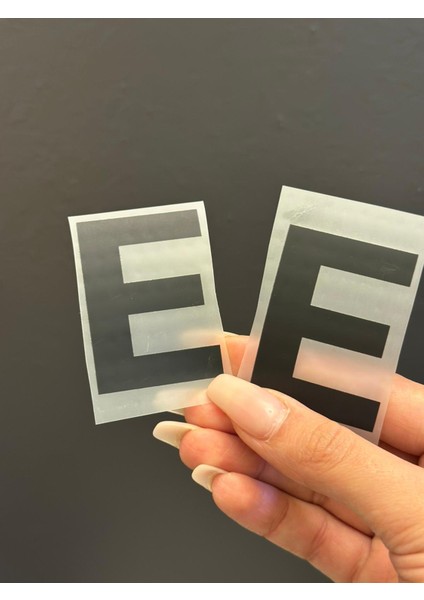 2 Li Ütü Ile Yapışan E Harfi Arma Transfer Baskı 5x4 cm fiyatları