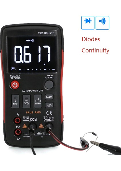 Av-R5 Dijital Multimetre / Çok Yönlü Elektrik Ölçü Aleti (Ergonomik Tasarım)