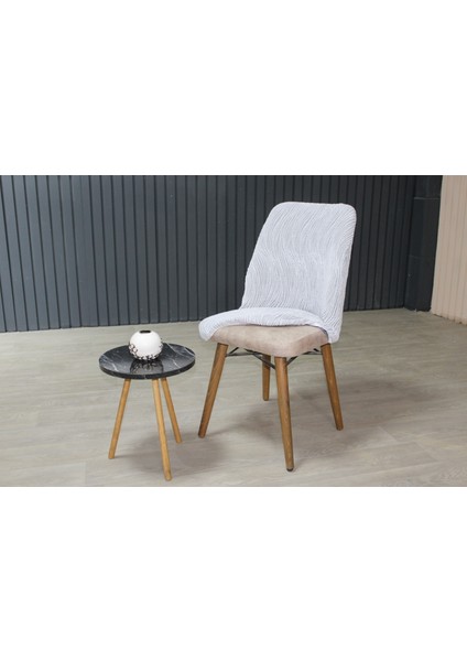 Oval Sandalye Kılıfı Jakar 6'lı Set Kırık Beyaz fiyatları