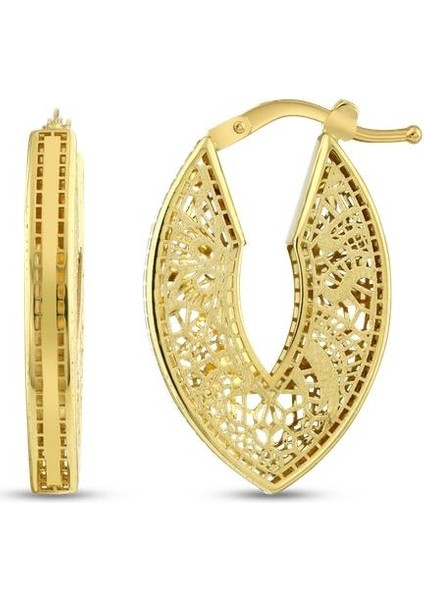 Tasarım Altın Küpe - 14K