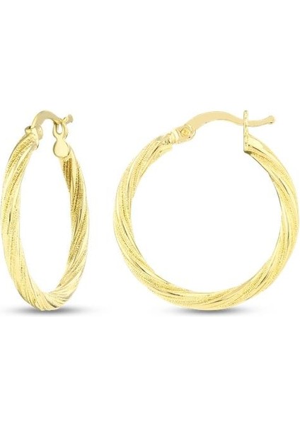 Altın Halka Küpe - 14K