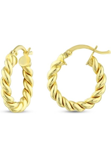 Altın Halka Küpe - 14K