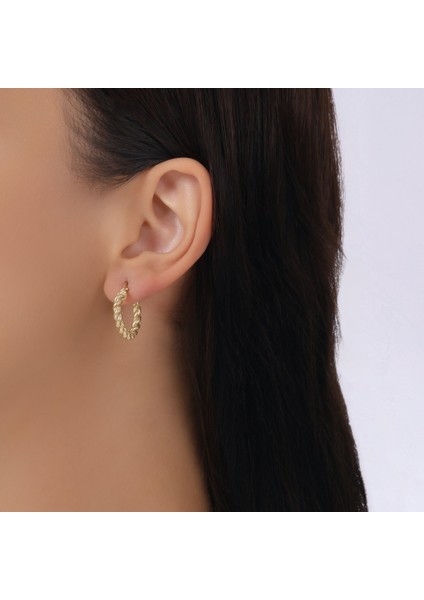 Altın Halka Küpe - 14K modelleri