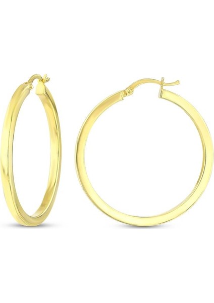 Altın Halka Küpe - 14K