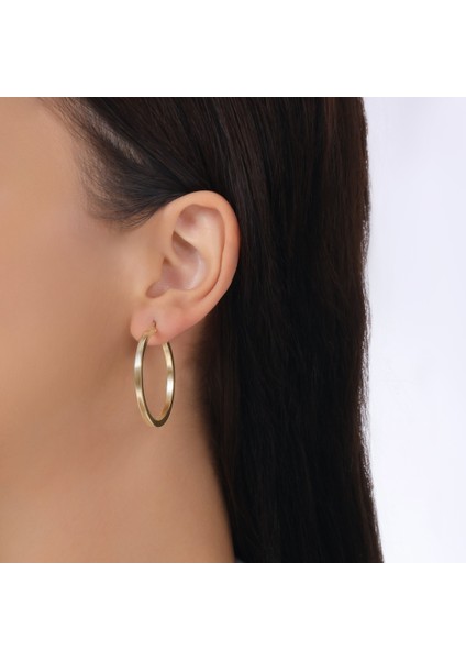 Altın Halka Küpe - 14K modelleri