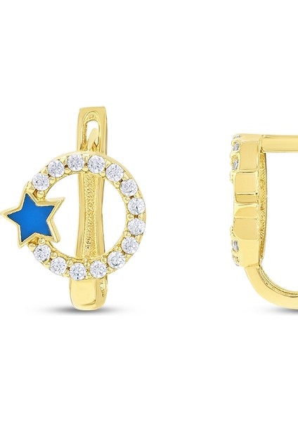 Yıldız Figürlü Altın Çocuk Küpe - 14K fiyatları