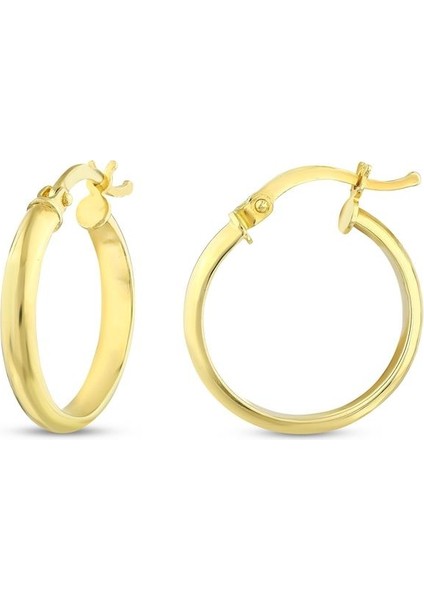 Altın Halka Küpe - 14K