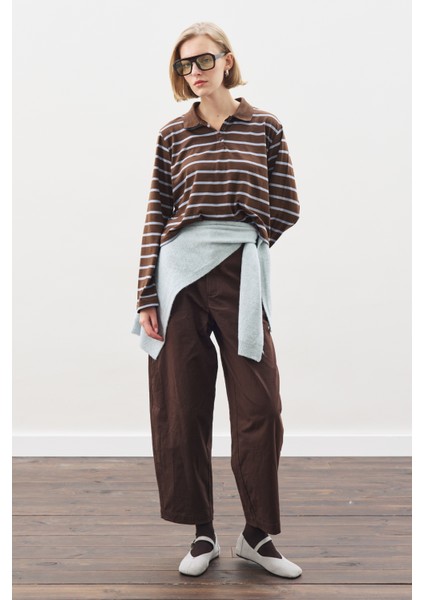 Kare Yaka Bağlamalı Triko Atkı Mavi fiyatları