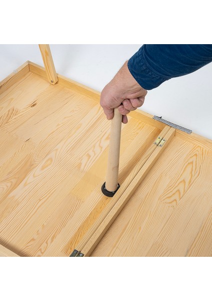 Kamp, Piknik, Balkon, Bahçe ve Yemek Masası Özel Tasarım Masa, 2 Kademe Ayaklı, 70X150 Cm, Ham Renk fırsatları