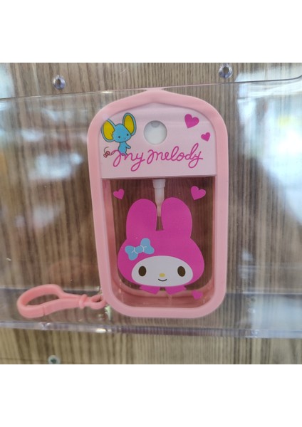 My Melody Figürlü Silikon Korumalı Plastik Parfüm/kolonya Şişesi Pembe2