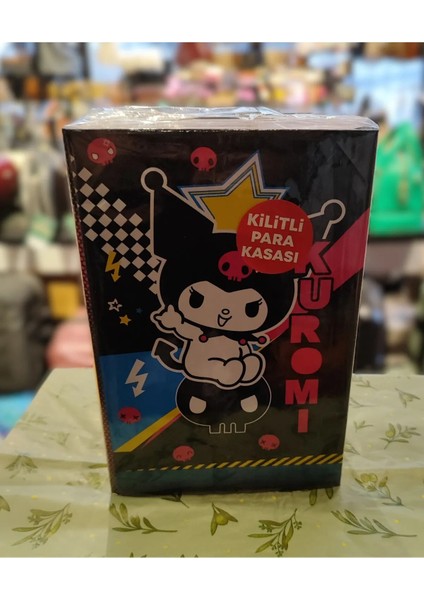 Kuromi Figürlü Çelik Kasa Kumbara AD405