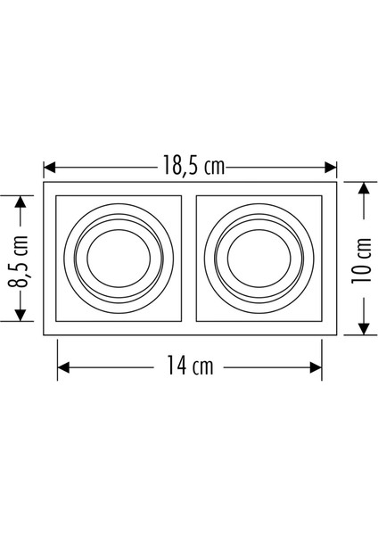 Buğz Eco Lounge Cata Ct 5019 Ikili Siyah Spot Kasası modelleri