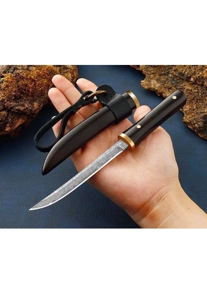 Japon Tanto Efsane Model Damascus