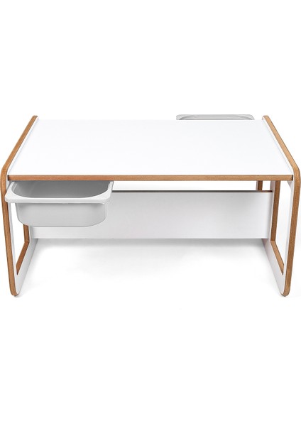 2 Kişilik Çekmeceli Oyun, Aktivite, Etkinlik Masası, Beyaz-Beyaz, 18MM Mdf fiyatları