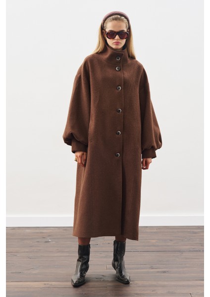 Gaıa Geniş Kaban Kahverengi fırsatları