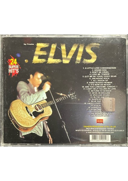(Plak Değildir CD Dir) CD Elvis Presley Elvis A Little Less Conversetion 24 Super Hit's CD fiyatları