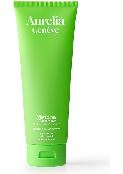 Matcha Cleanse Glowgreen Vegan Purifying Gel - Arındırıcı Vegan Yüz Temizleme Jeli- 200 ml