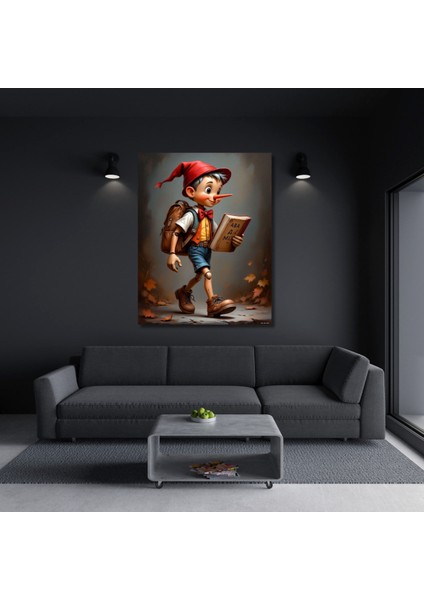Hd Digital Baskı Pinokyo Desenli Kanvas Tablo Çoçuk Odası Duvar fiyatları